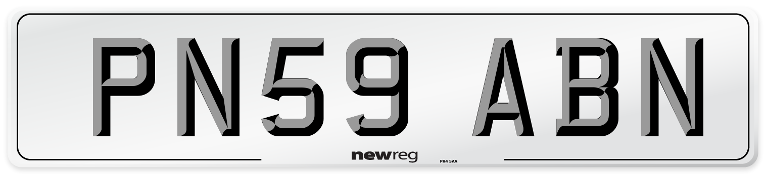 PN59 ABN Number Plate from New Reg